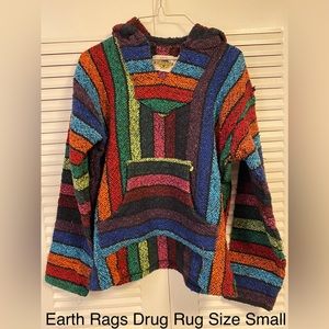 Vintage “Earth Ragz” Hoodie/Drug Rug Size Small